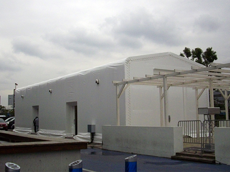 固定式テント倉庫